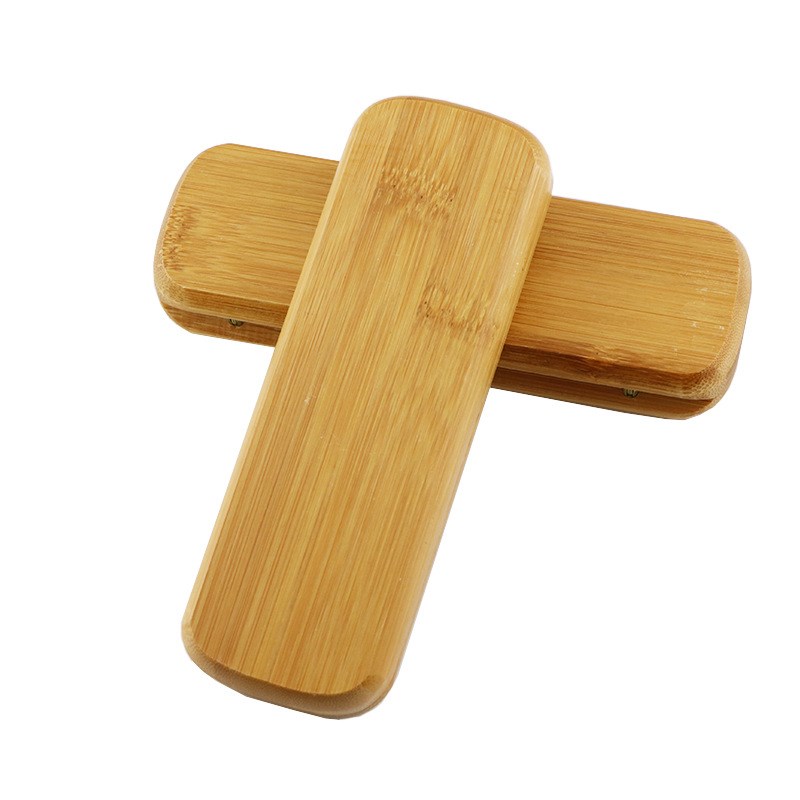 Bamboo solid wood pen box gift pen box factory direct sales retro stationery engraving laser engraving