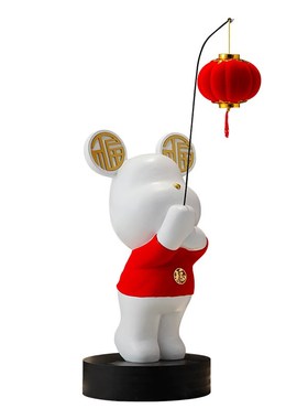 客厅大型落地摆件电视柜沙发旁创意暴力熊玄关迎宾装饰品乔迁礼品