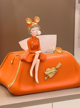 入户门收纳钥匙摆件家居玄关客厅桌面纸巾盒N抽纸盒轻奢高档装饰