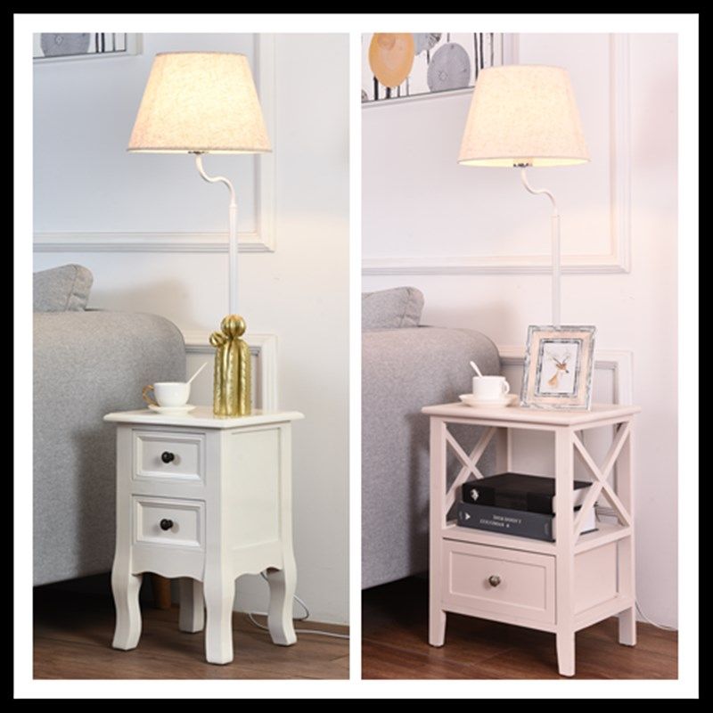 卧室床头c柜落地灯现代客厅沙发旁边几置物台灯茶几一体网红氛围,淘宝优惠券,粉丝福利购,淘宝优惠卷