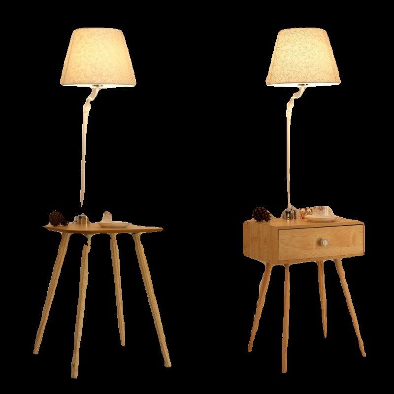 卧室床头c柜落地灯现代客厅沙发旁边几置物台灯茶几一体网红氛围,淘宝优惠券,粉丝福利购,淘宝优惠卷