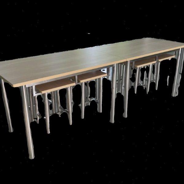 员工食堂餐桌椅组合挂凳快餐厅店商工厂4人6人8人学校组合款面馆,淘宝优惠券,粉丝福利购,淘宝优惠卷