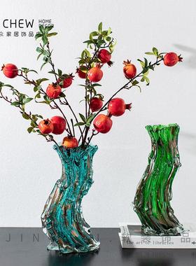 轻奢北欧高档艺术琉璃创意桌面办公酒店别墅大号摆件送礼佳品摆设