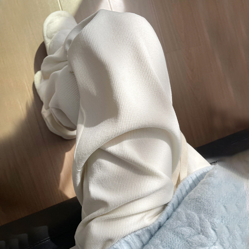 白色阔腿裤女春秋冬2024年新款高腰垂感灯芯绒宽松休闲加绒直筒裤,淘宝优惠券,粉丝福利购,淘宝优惠卷