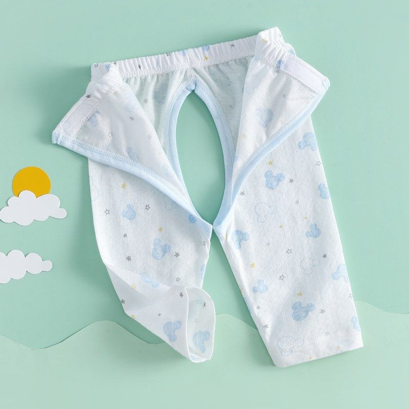 0-1岁婴儿纯棉裤子新生男女宝宝魔术贴开档秋裤a类无骨贴身打底裤,淘宝优惠券,粉丝福利购,淘宝优惠卷
