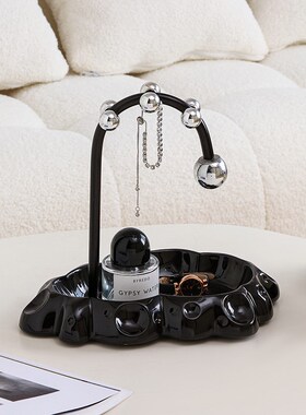 玄关钥匙收纳云朵创意置物架客厅卧室化妆台物品摆放装饰品送女生