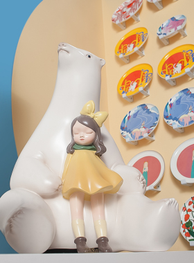 可米生活白夜童话贾晓鸥夏夜艺术品饰品家居摆件创意生日结婚礼品