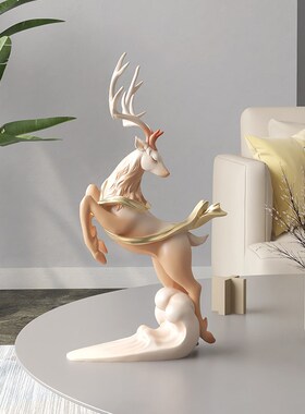 轻奢鹿客厅桌面摆件高端大气玄关酒柜装饰品摆设搬家乔迁新居礼品