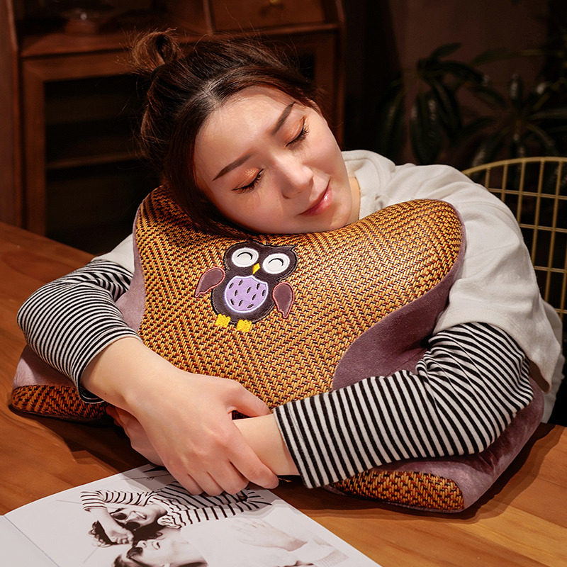 卡通凉席午睡枕头办公室午睡神器小学生午休趴桌上趴睡枕睡觉抱枕,淘宝优惠券,粉丝福利购,淘宝优惠卷