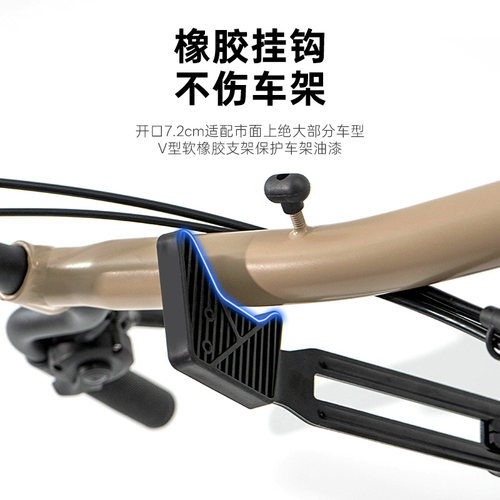LITERIDE微骑自行车挂架墙壁山地公路车停车收纳伸缩支架上墙挂钩 - 图2