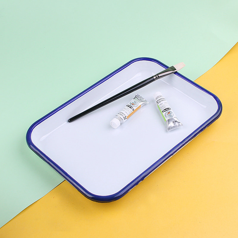 搪瓷水彩调色盘方形水粉丙烯国画美术专业级不染色不聚水珠易清洗,淘宝优惠券,粉丝福利购,淘宝优惠卷