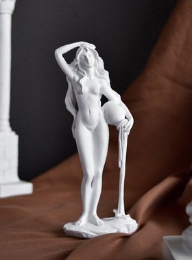 北欧简约维纳斯女神雕像装饰品家居玄关美术室素描树脂工艺品摆件