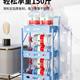 Kitchen storage rack floor-mounted multi-layer foldable household trolley storage rack vegetable basket supplies