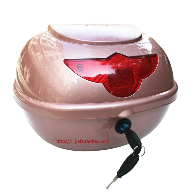 新款踏板电动瓶车摩托车后备尾箱大号小龟王通用防水加厚储物箱 - 图3