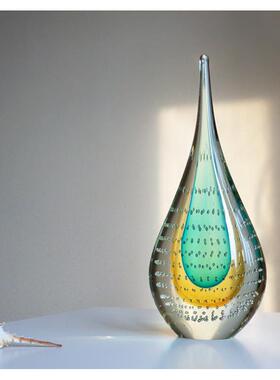 高级感摆件客厅电视柜装饰轻奢高档酒柜新房乔迁新居礼品琉璃艺术