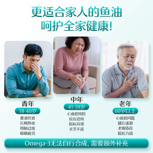 Swisse官方深海鱼油omega3斯维诗成人鱼肝油高浓度护心眼脑软胶囊