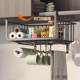 Kitchen hanging rack under hanger tissue rack cabinet cabinet hanging basket layer rack storage storage rack under hanger cabinet