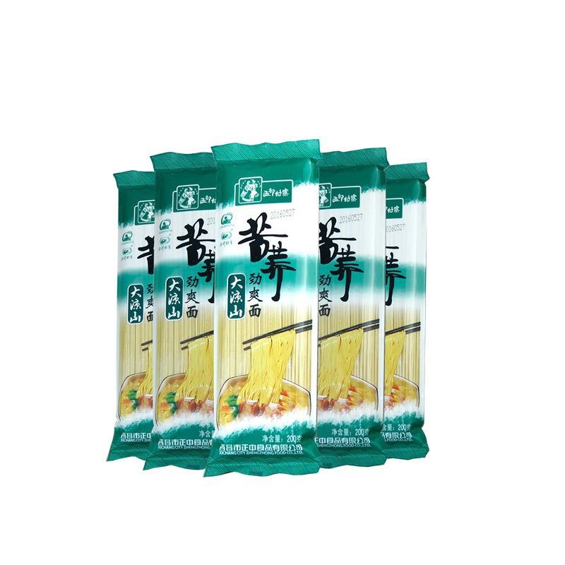 Western Village Daliangshan Tartary Buckwheat Noodles Jinshuang Noodles 200g Coarse Grain Noodles Free Shipping