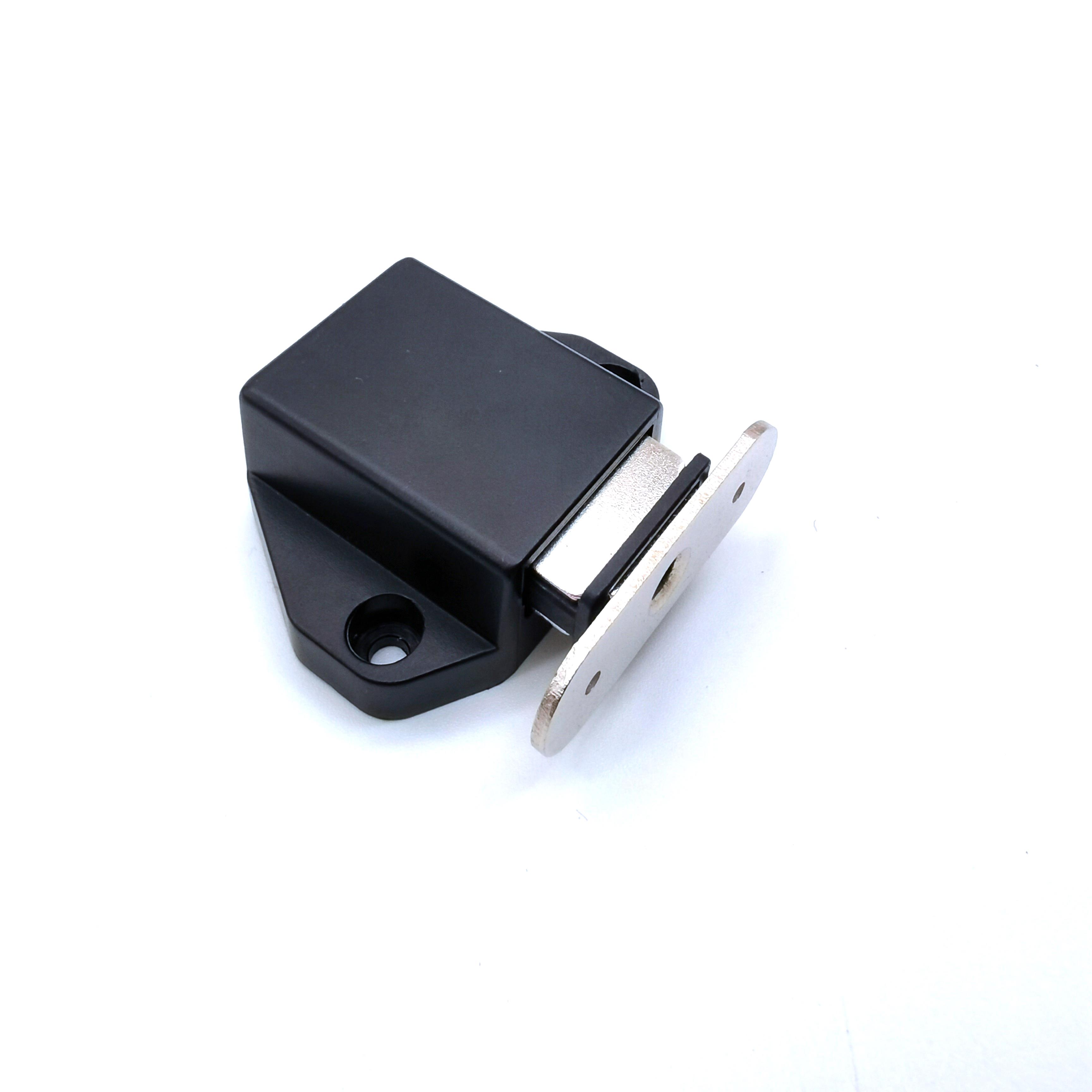 检修口隐形门免拉手按弹磁吸黑色反弹器单双门整体橱柜强碰按压式 - 图3