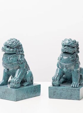 新中式国潮招财麒麟店铺开业装饰品办公室玄关中国风狮子桌面摆件