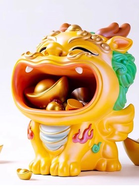 卡通貔貅摆件招财创意可爱车载汽车饰品办公室家居桌面摆设存钱罐