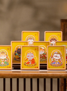 朱炳仁铜 十二生肖本命佛守护系列桌面装饰画桌屏