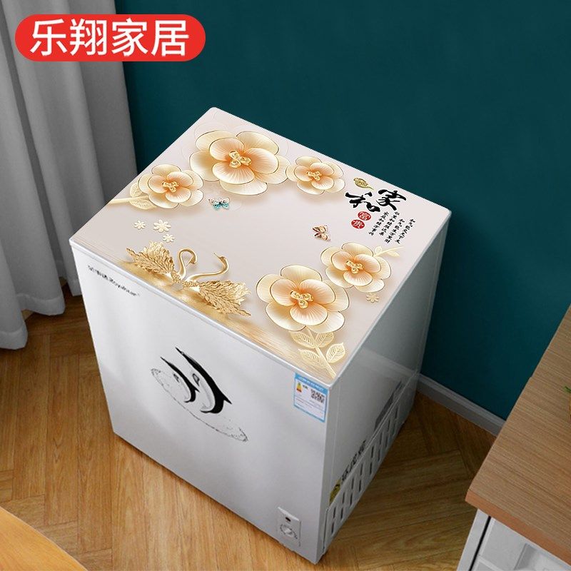 冰柜顶盖布冰箱垫子防水防油翻盖式冷柜顶盖垫可固定家用防尘盖巾,淘宝优惠券,粉丝福利购,淘宝优惠卷