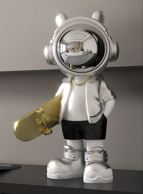 太空人宇航员桌面摆件家居玄关酒柜前台高级感装饰品乔迁开业礼品