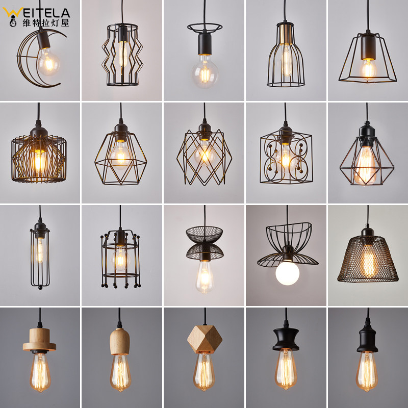 工业风单头小吊灯罩酒吧台餐厅创意火锅烧烤奶茶服装店橱窗商用灯,淘宝优惠券,粉丝福利购,淘宝优惠卷