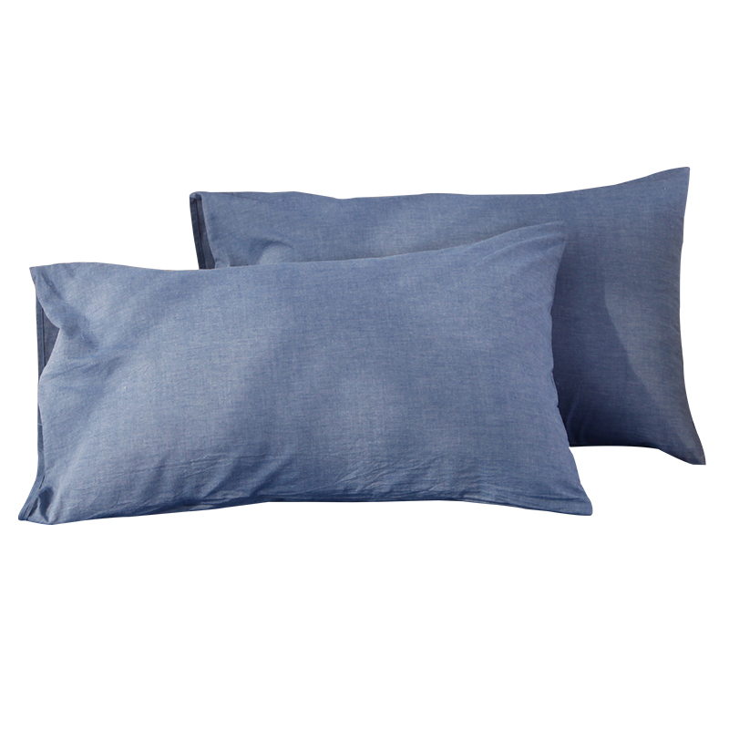 定做水洗棉枕套74*48cm记忆乳胶枕头套单件一对拍2双人长枕套枕巾 - 图3