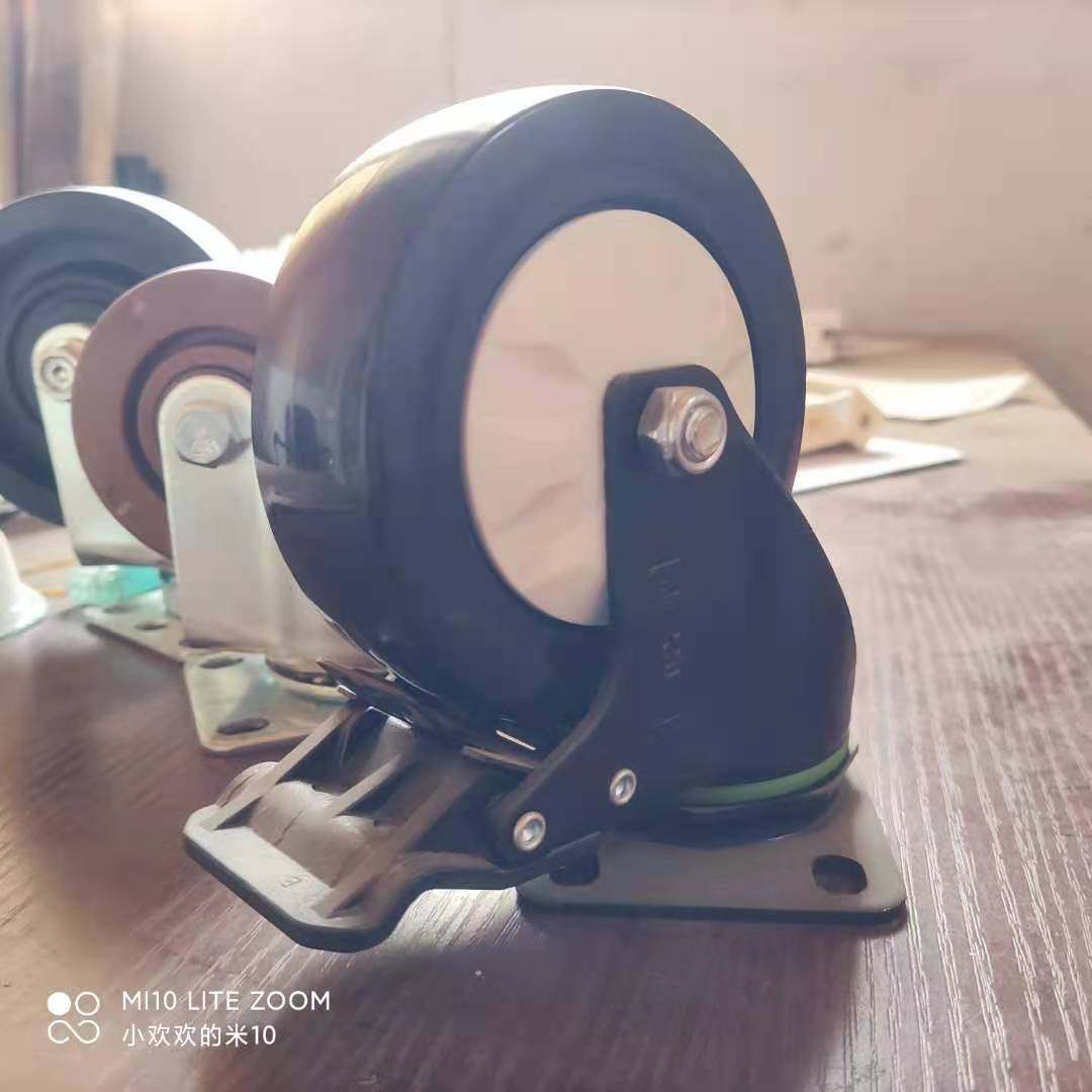 商用耐温带刹车静音万向轮转炉烤盘架子脚轮平板推车轱辘,淘宝优惠券,粉丝福利购,淘宝优惠卷