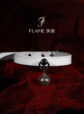 【项圈定制刻字】鳄鱼纹牛皮choker铃铛脖圈男女通用颈带朋克配饰