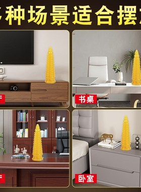 天然玉石文昌塔摆件学生书房书桌办公室五行五色文昌塔吉祥工艺品