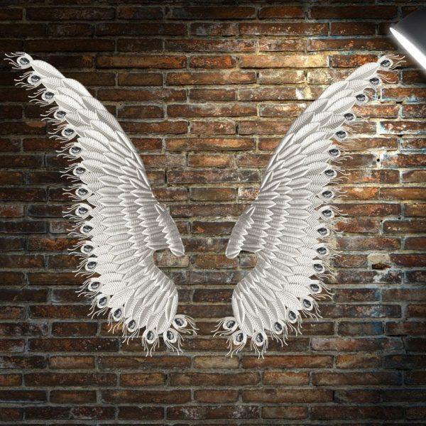 工业风铁艺翅膀挂件酒吧烧烤店复古风格店铺背景墙创意墙面装饰,淘宝优惠券,粉丝福利购,淘宝优惠卷