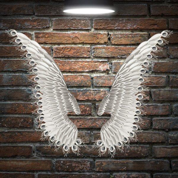 工业风铁艺翅膀挂件酒吧烧烤店复古风格店铺背景墙创意墙面装饰,淘宝优惠券,粉丝福利购,淘宝优惠卷