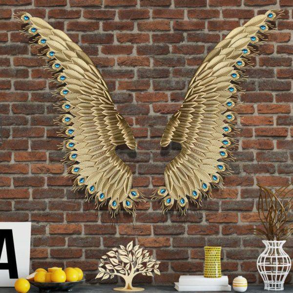 工业风铁艺翅膀挂件酒吧烧烤店复古风格店铺背景墙创意墙面装饰,淘宝优惠券,粉丝福利购,淘宝优惠卷