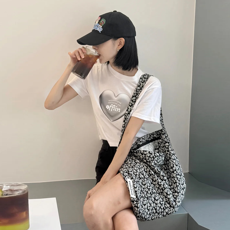 MASMARULEZ官方正品帆布腋下包复古碎花单肩包通勤购物袋百搭布包,淘宝优惠券,粉丝福利购,淘宝优惠卷