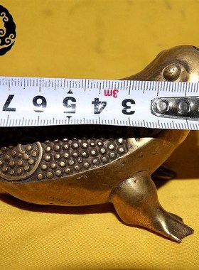 纯铜摆件金蟾水滴黄铜文房水滴砚滴办公室用品家居装饰品摆件礼品