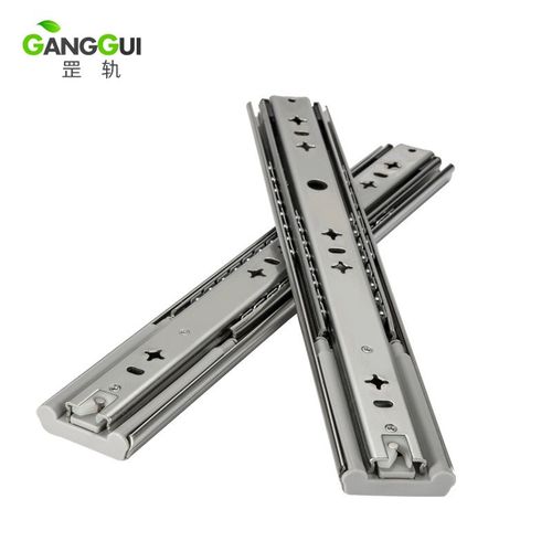 罡轨53宽阻尼缓冲滑轨 重型滑轨 储物柜全拉伸重型抽屉缓冲导轨 - 图3