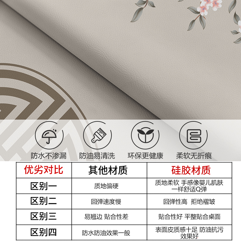 皮革桌旗中式新中式m茶台布艺长条简约现代茶席防水茶桌布茶旗垫 - 图1