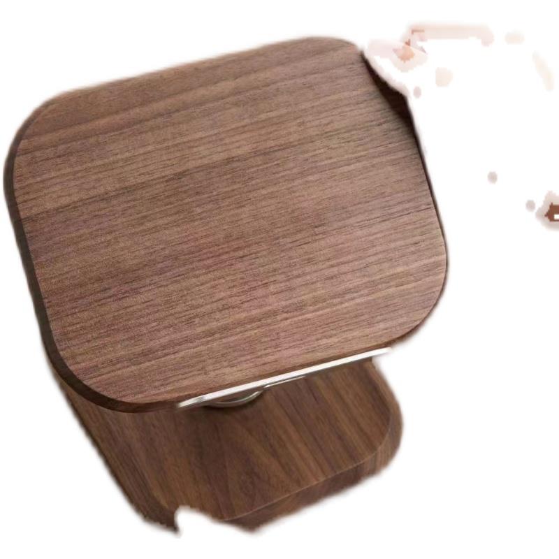 需定制黑胡桃绘本漫画书图书架平板阅读旋转书架 - 图2