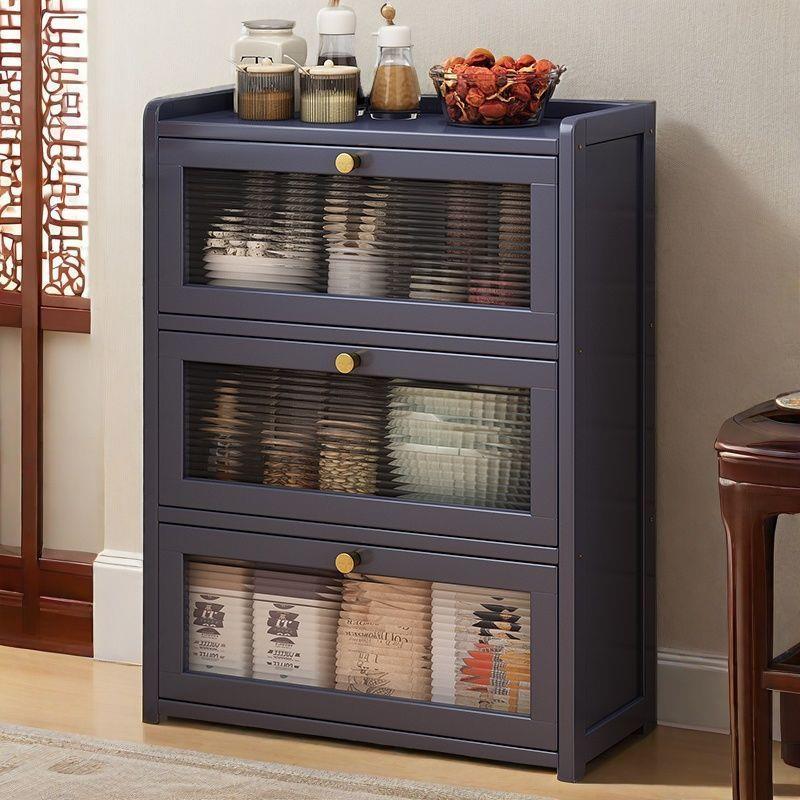 杯子专用收纳柜客厅茶水柜置物架落地多层杯子茶叶架子茶具厨房碗 - 图0