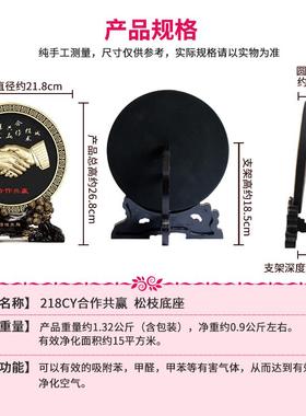 工艺品合作共赢握手商务礼品公司企业家办公室定制logo装饰品摆件