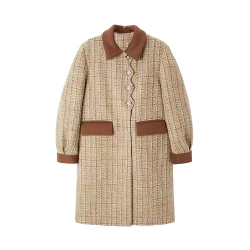 Z116优雅小香风大衣 - 图0