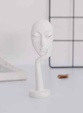 创意人脸造型艺术花瓶迷你造型风格家居装饰摆件客厅样板间工艺品