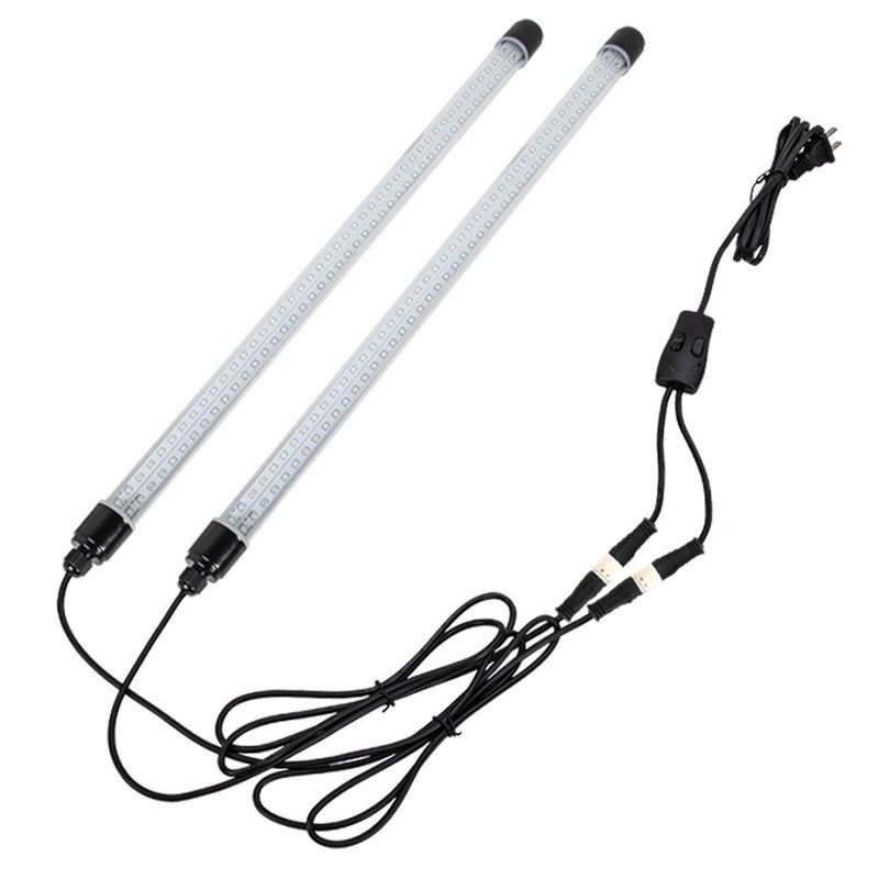 一拖二双排LED灯珠七彩增艳三基色红防水灯管鱼缸照明灯三色切换,淘宝优惠券,粉丝福利购,淘宝优惠卷