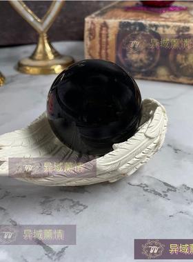 水晶球摆件 居家办公装饰摆件 黑曜石 粉水晶 黄水晶 蓝晶石 净化