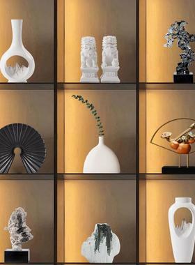 新中式轻奢创意家居摆件客厅电视柜酒柜高档办公室样板间软装摆设