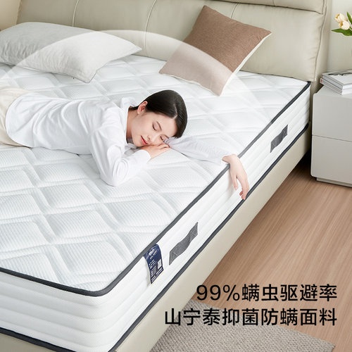 全友家居席梦思弹簧床垫2米乘2米2硬垫子卧室家用椰棕床垫180x200 - 图2