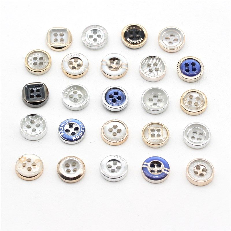 四眼纽扣白色衬衫扣子百搭男女衬衣扣T恤衫圆领扣圆形四孔小钮扣,淘宝优惠券,粉丝福利购,淘宝优惠卷